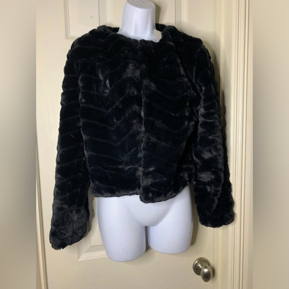 Faux Fur Coat Womens Fuzzy - Picture 6 of 8
